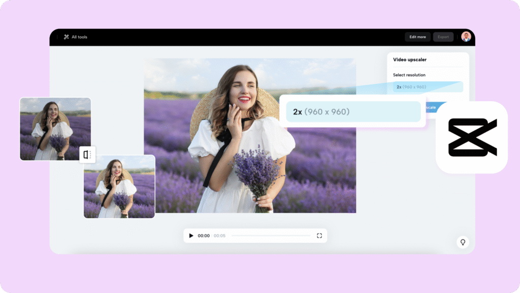 capcut video upscaler